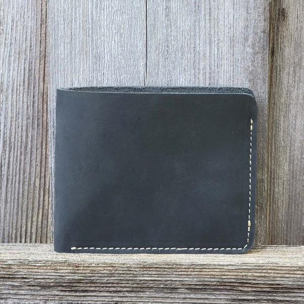 Cognac Full Grain Leather Wallet with Coin Pouch NAB Leather