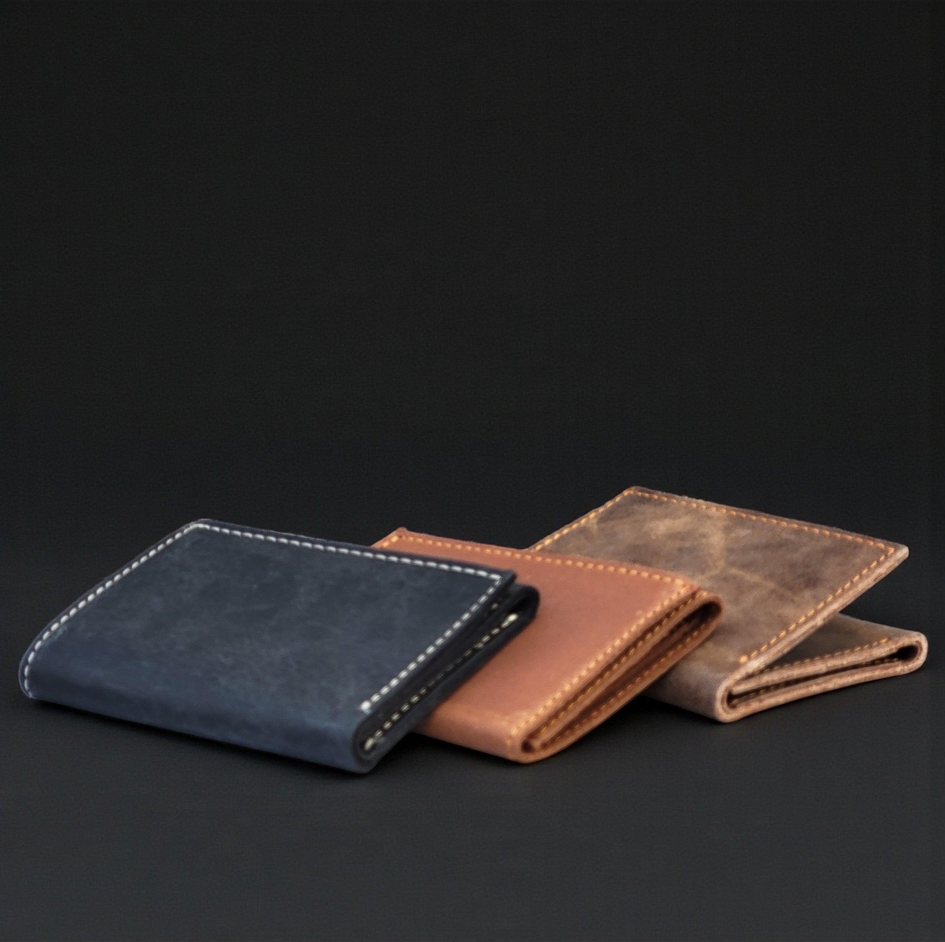 Meraki - Brown Full Grain Leather Trifold Wallet