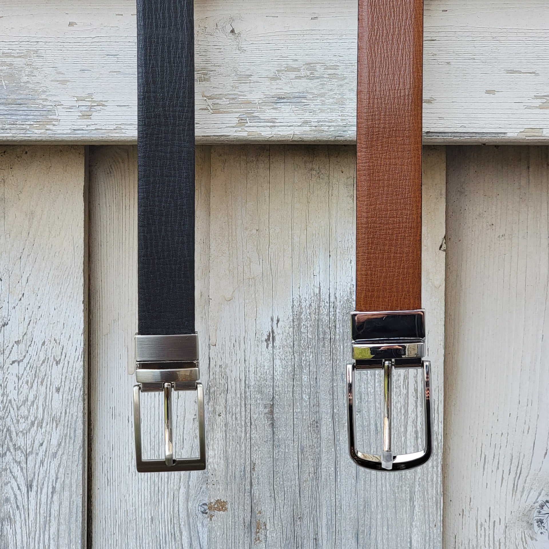 The Harvey Dent Belts- 30mm and 35 mm 2 pc Gift Set NAB Leather