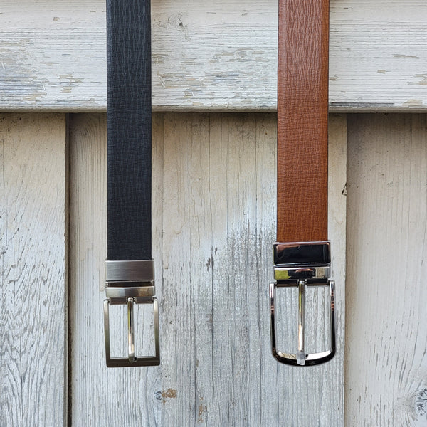 The Harvey Dent Belts- 30mm and 35 mm 2 pc Gift Set NAB Leather