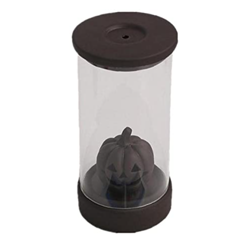 Halloween Pumpkin Color Changing Windproof Backflow Incense Burner With LED Light