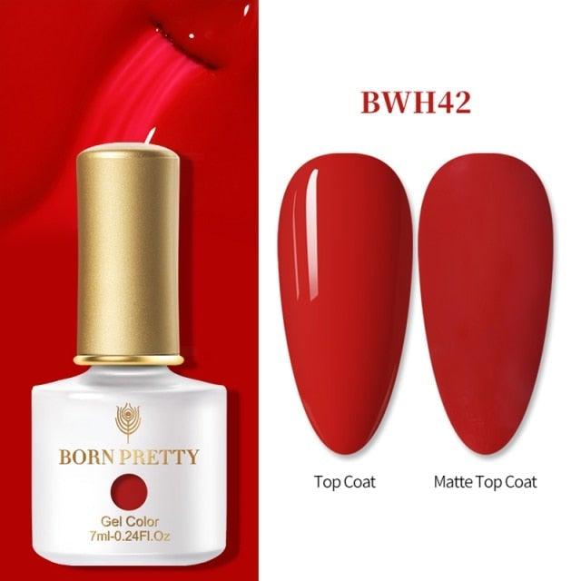 2022 Elegant Pretty Womens Orange 6ml Gel Nail Polish Summer UV LED Stylish Glossy and Matte Professional Home Nail Design For Women