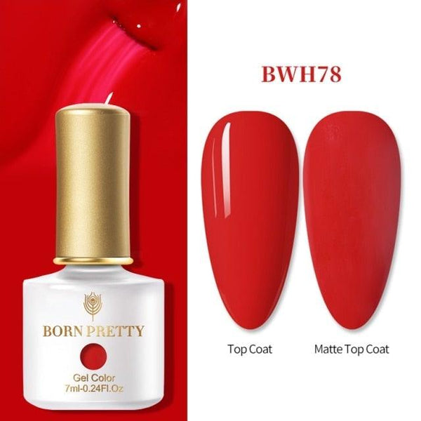 2022 Elegant Pretty Womens Orange 6ml Gel Nail Polish Summer UV LED Stylish Glossy and Matte Professional Home Nail Design For Women