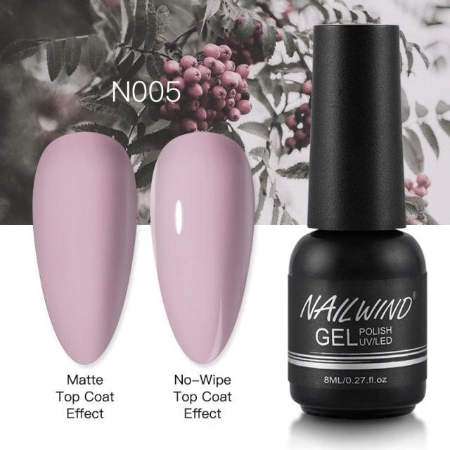 NEW TREND Modern fashion Red Gel Nail Polish For Nails  Permanent UV LED 8ml Matte Glossy High Quality Fashion Design For Women and Ladies