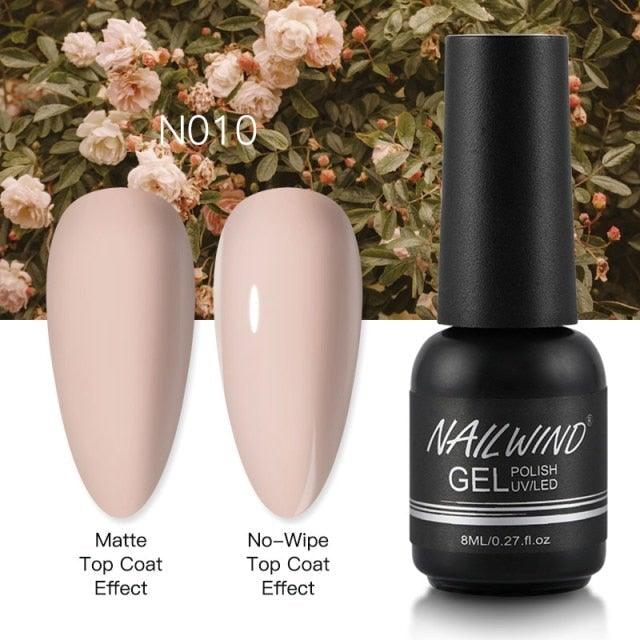 NEW TREND Modern fashion Red Gel Nail Polish For Nails  Permanent UV LED 8ml Matte Glossy High Quality Fashion Design For Women and Ladies