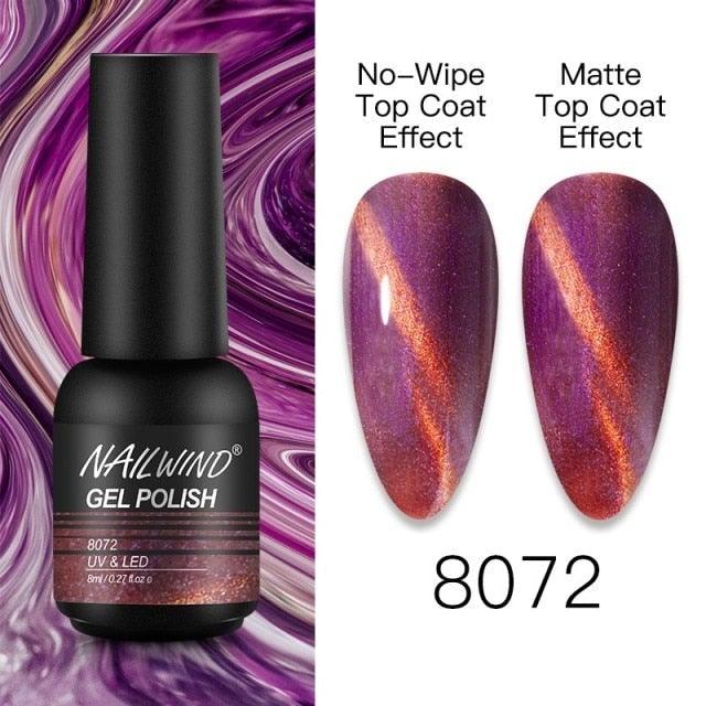 NEW TREND Modern fashion Red Gel Nail Polish For Nails  Permanent UV LED 8ml Matte Glossy High Quality Fashion Design For Women and Ladies