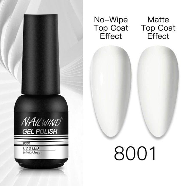 NEW TREND Modern fashion Red Gel Nail Polish For Nails  Permanent UV LED 8ml Matte Glossy High Quality Fashion Design For Women and Ladies