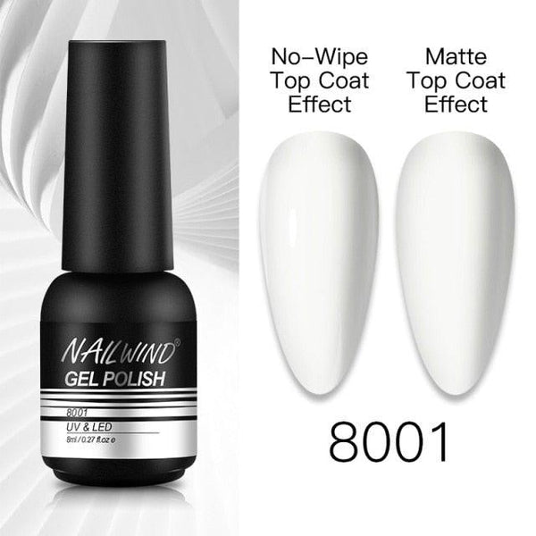 NEW TREND Modern fashion Red Gel Nail Polish For Nails  Permanent UV LED 8ml Matte Glossy High Quality Fashion Design For Women and Ladies