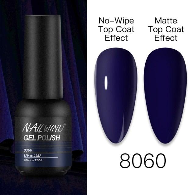 NEW TREND Modern fashion Red Gel Nail Polish For Nails  Permanent UV LED 8ml Matte Glossy High Quality Fashion Design For Women and Ladies