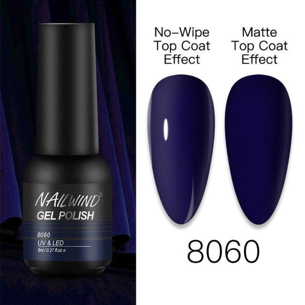 NEW TREND Modern fashion Red Gel Nail Polish For Nails  Permanent UV LED 8ml Matte Glossy High Quality Fashion Design For Women and Ladies