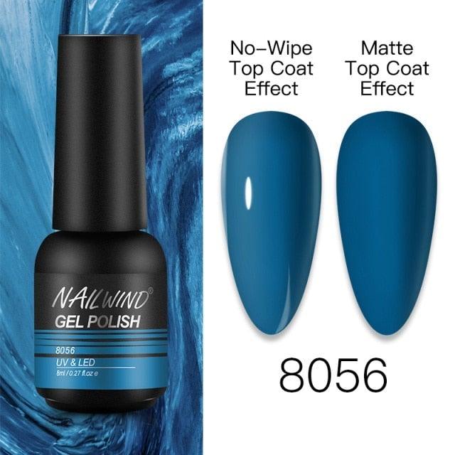 NEW TREND Modern fashion Red Gel Nail Polish For Nails  Permanent UV LED 8ml Matte Glossy High Quality Fashion Design For Women and Ladies