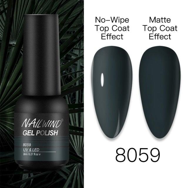 NEW TREND Modern fashion Red Gel Nail Polish For Nails  Permanent UV LED 8ml Matte Glossy High Quality Fashion Design For Women and Ladies