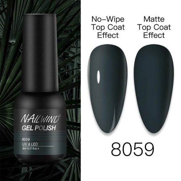 NEW TREND Modern fashion Red Gel Nail Polish For Nails  Permanent UV LED 8ml Matte Glossy High Quality Fashion Design For Women and Ladies