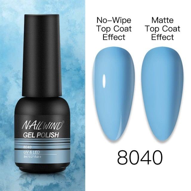 NEW TREND Modern fashion Red Gel Nail Polish For Nails  Permanent UV LED 8ml Matte Glossy High Quality Fashion Design For Women and Ladies