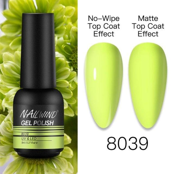 NEW TREND Modern fashion Red Gel Nail Polish For Nails  Permanent UV LED 8ml Matte Glossy High Quality Fashion Design For Women and Ladies