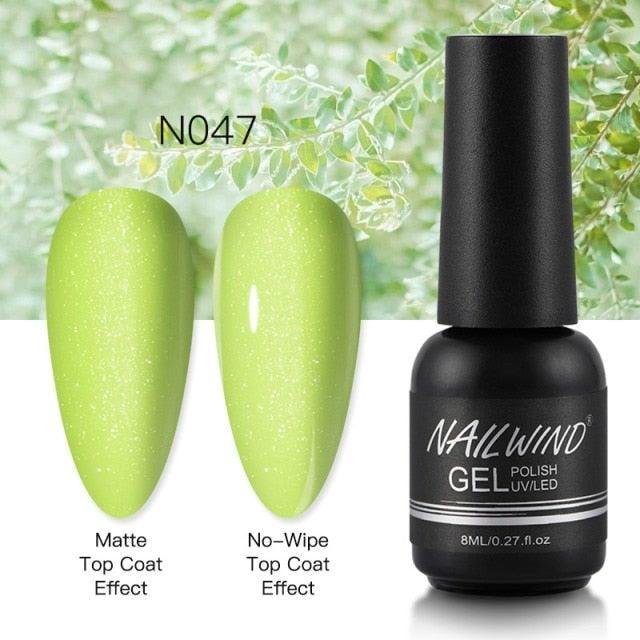 NEW TREND Modern fashion Red Gel Nail Polish For Nails  Permanent UV LED 8ml Matte Glossy High Quality Fashion Design For Women and Ladies