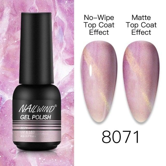 NEW TREND Modern fashion Red Gel Nail Polish For Nails  Permanent UV LED 8ml Matte Glossy High Quality Fashion Design For Women and Ladies