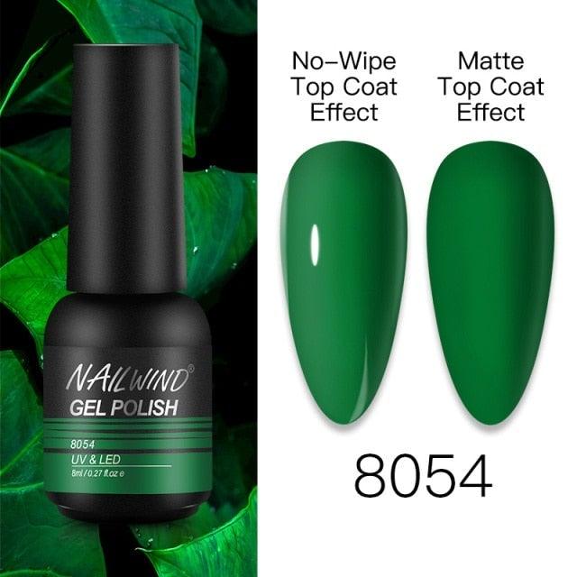 NEW TREND Modern fashion Red Gel Nail Polish For Nails  Permanent UV LED 8ml Matte Glossy High Quality Fashion Design For Women and Ladies