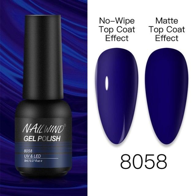 NEW TREND Modern fashion Red Gel Nail Polish For Nails  Permanent UV LED 8ml Matte Glossy High Quality Fashion Design For Women and Ladies