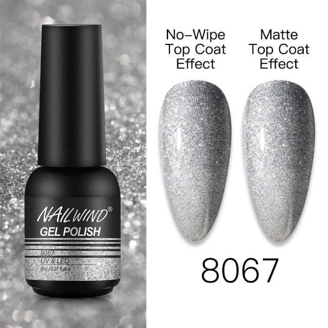 NEW TREND Modern fashion Red Gel Nail Polish For Nails  Permanent UV LED 8ml Matte Glossy High Quality Fashion Design For Women and Ladies