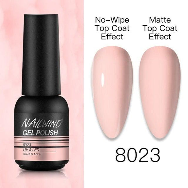 NEW TREND Modern fashion Red Gel Nail Polish For Nails  Permanent UV LED 8ml Matte Glossy High Quality Fashion Design For Women and Ladies