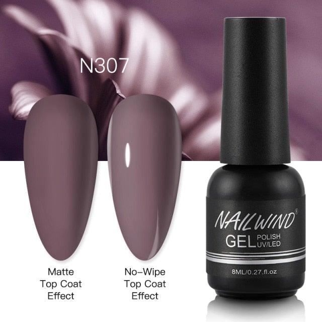 NEW TREND Modern fashion Red Gel Nail Polish For Nails  Permanent UV LED 8ml Matte Glossy High Quality Fashion Design For Women and Ladies