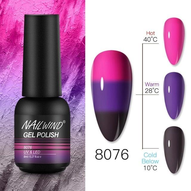 NEW TREND Modern fashion Red Gel Nail Polish For Nails  Permanent UV LED 8ml Matte Glossy High Quality Fashion Design For Women and Ladies