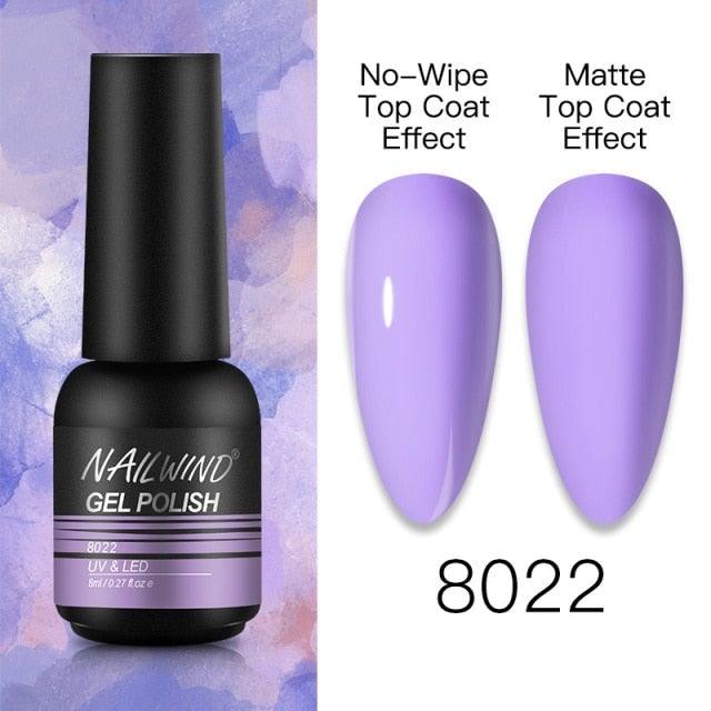 NEW TREND Modern fashion Red Gel Nail Polish For Nails  Permanent UV LED 8ml Matte Glossy High Quality Fashion Design For Women and Ladies