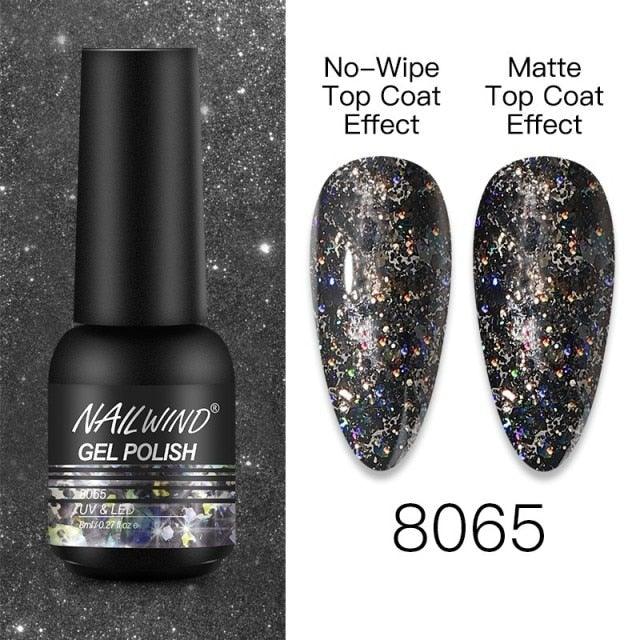 NEW TREND Modern fashion Red Gel Nail Polish For Nails  Permanent UV LED 8ml Matte Glossy High Quality Fashion Design For Women and Ladies