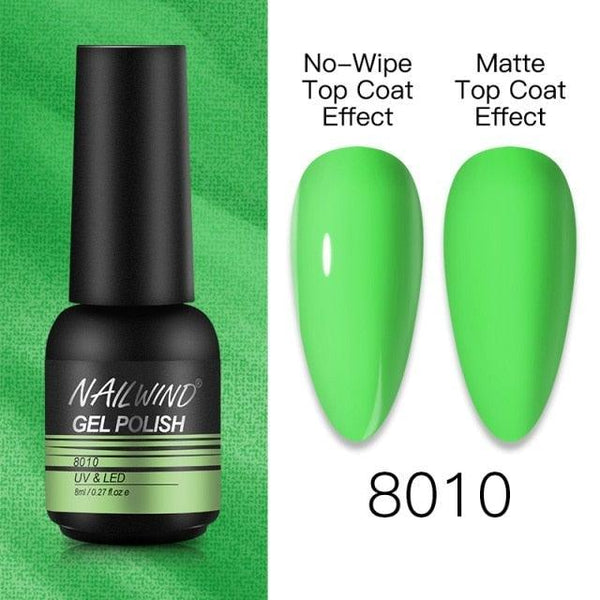 NEW TREND Modern fashion Red Gel Nail Polish For Nails  Permanent UV LED 8ml Matte Glossy High Quality Fashion Design For Women and Ladies