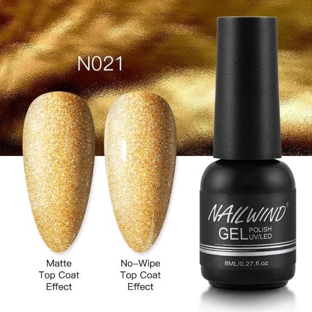 NEW TREND Modern fashion Red Gel Nail Polish For Nails  Permanent UV LED 8ml Matte Glossy High Quality Fashion Design For Women and Ladies