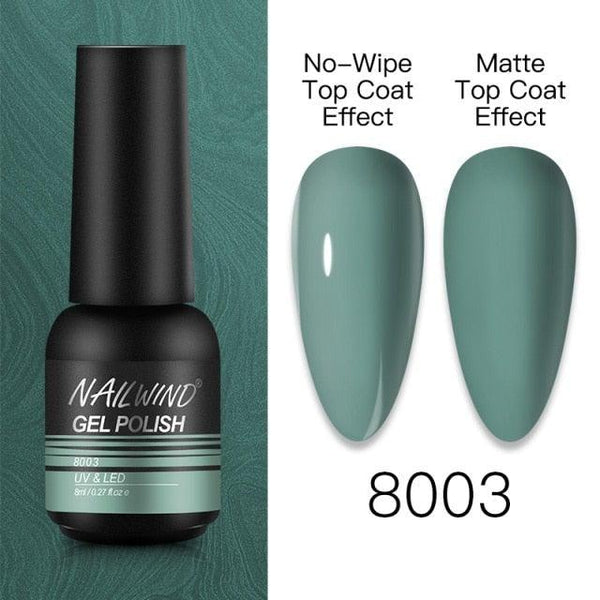 NEW TREND Modern fashion Red Gel Nail Polish For Nails  Permanent UV LED 8ml Matte Glossy High Quality Fashion Design For Women and Ladies