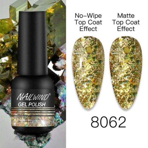 NEW TREND Modern fashion Red Gel Nail Polish For Nails  Permanent UV LED 8ml Matte Glossy High Quality Fashion Design For Women and Ladies