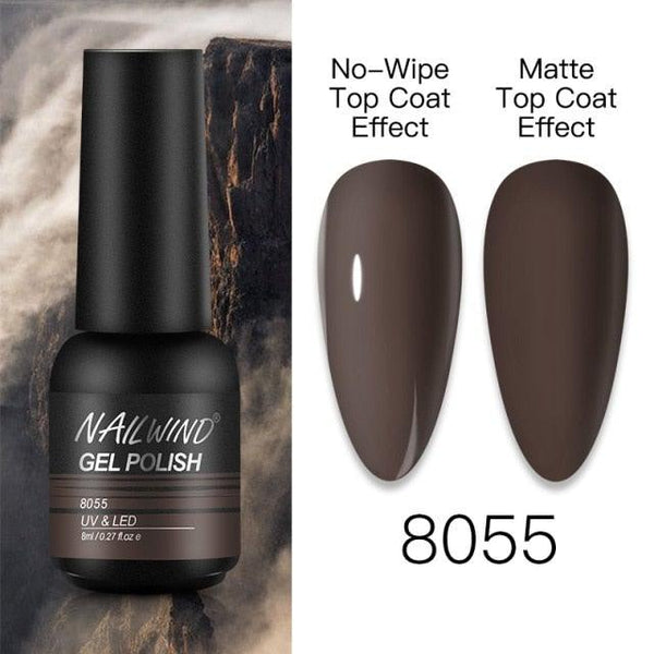 NEW TREND Modern fashion Red Gel Nail Polish For Nails  Permanent UV LED 8ml Matte Glossy High Quality Fashion Design For Women and Ladies