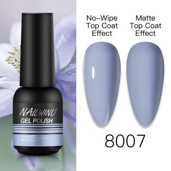 NEW TREND Modern fashion Red Gel Nail Polish For Nails  Permanent UV LED 8ml Matte Glossy High Quality Fashion Design For Women and Ladies