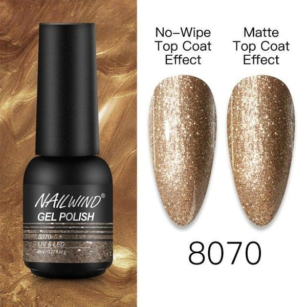 NEW TREND Modern fashion Red Gel Nail Polish For Nails  Permanent UV LED 8ml Matte Glossy High Quality Fashion Design For Women and Ladies