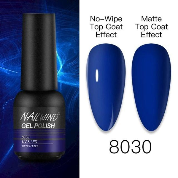 NEW TREND Modern fashion Red Gel Nail Polish For Nails  Permanent UV LED 8ml Matte Glossy High Quality Fashion Design For Women and Ladies