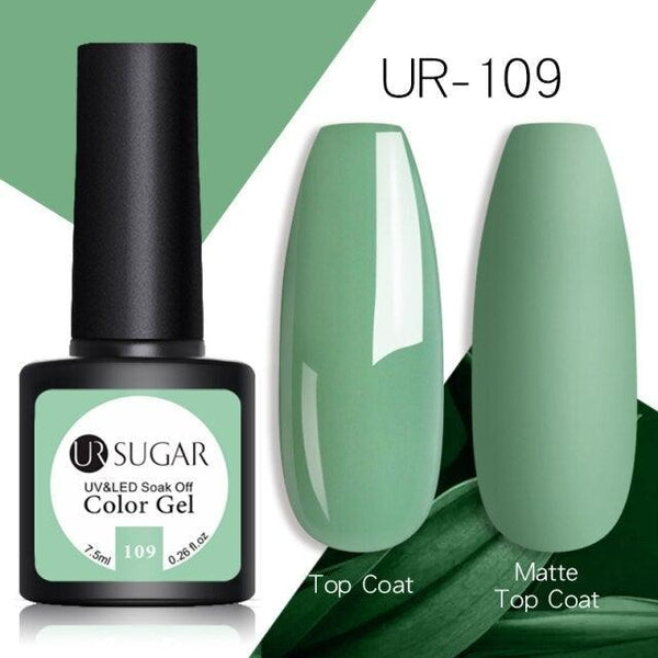 2022 Modern Spring Green Gel Nail Polish Colorful UV LED  Long Lasting Varnish Modern High Quality Design For Girls and Womens