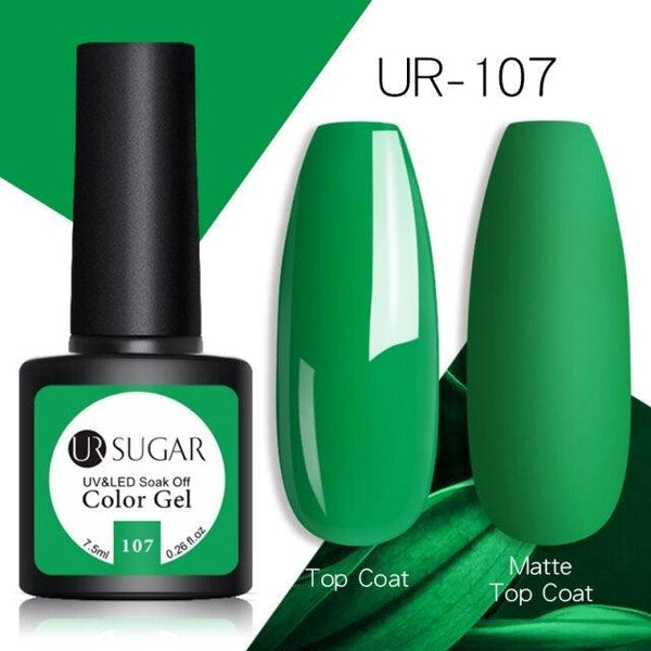 2022 Modern Spring Green Gel Nail Polish Colorful UV LED  Long Lasting Varnish Modern High Quality Design For Girls and Womens
