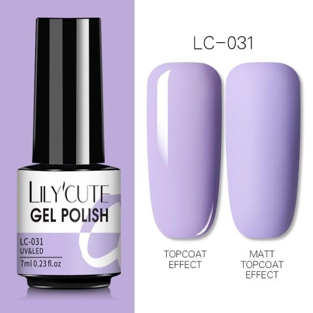 2022 New Fashion Purple Womens Nail Gel 7ml Permanent UV LED Base Matte Glossy Luxury Colorful Effect Nail Gel for Women and Girls