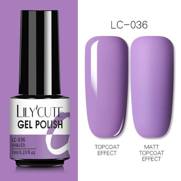 2022 New Fashion Purple Womens Nail Gel 7ml Permanent UV LED Base Matte Glossy Luxury Colorful Effect Nail Gel for Women and Girls