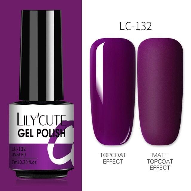 2022 New Fashion Purple Womens Nail Gel 7ml Permanent UV LED Base Matte Glossy Luxury Colorful Effect Nail Gel for Women and Girls
