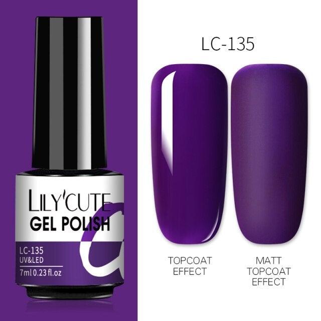 2022 New Fashion Purple Womens Nail Gel 7ml Permanent UV LED Base Matte Glossy Luxury Colorful Effect Nail Gel for Women and Girls