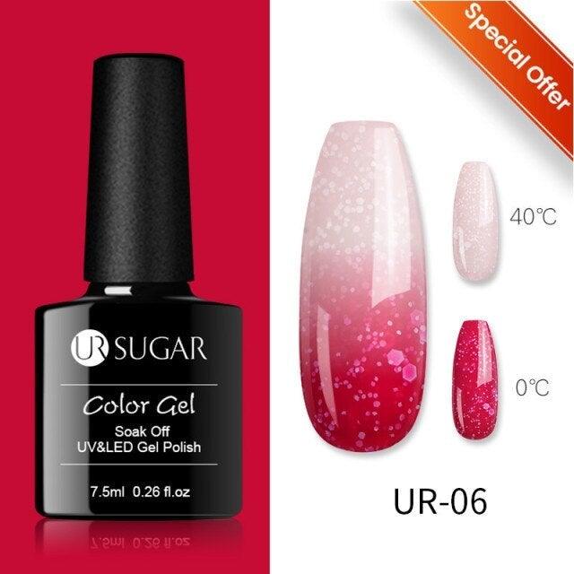 2022 NEW Purple Gel Nail Polish UV Color Changing Gel Nail Polish Stylish Three Layer Effect For Womens