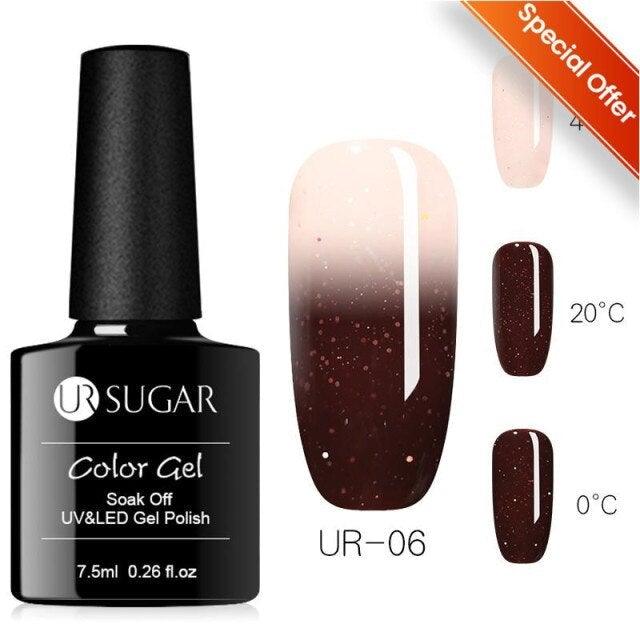 2022 NEW Purple Gel Nail Polish UV Color Changing Gel Nail Polish Stylish Three Layer Effect For Womens