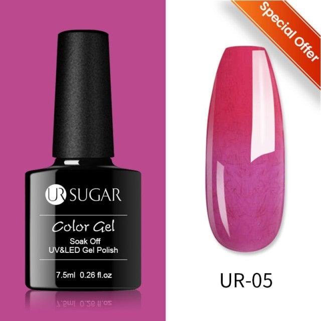 2022 NEW Purple Gel Nail Polish UV Color Changing Gel Nail Polish Stylish Three Layer Effect For Womens