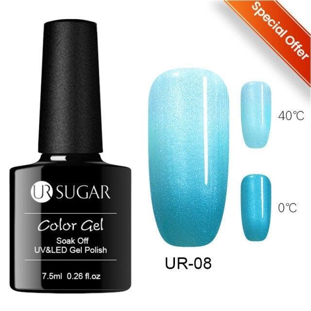 2022 NEW Purple Gel Nail Polish UV Color Changing Gel Nail Polish Stylish Three Layer Effect For Womens