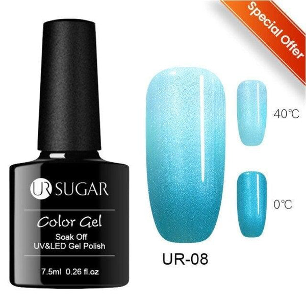 2022 NEW Purple Gel Nail Polish UV Color Changing Gel Nail Polish Stylish Three Layer Effect For Womens