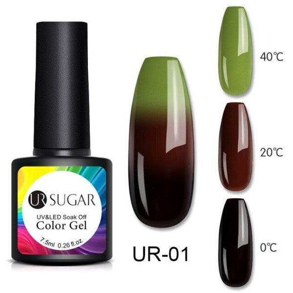 2022 NEW Purple Gel Nail Polish UV Color Changing Gel Nail Polish Stylish Three Layer Effect For Womens