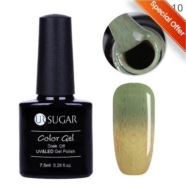 2022 NEW Purple Gel Nail Polish UV Color Changing Gel Nail Polish Stylish Three Layer Effect For Womens